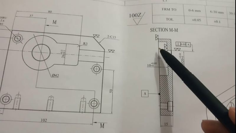 Bản vẽ kỹ thuật là gì  Máy Phay Tiện CNC
